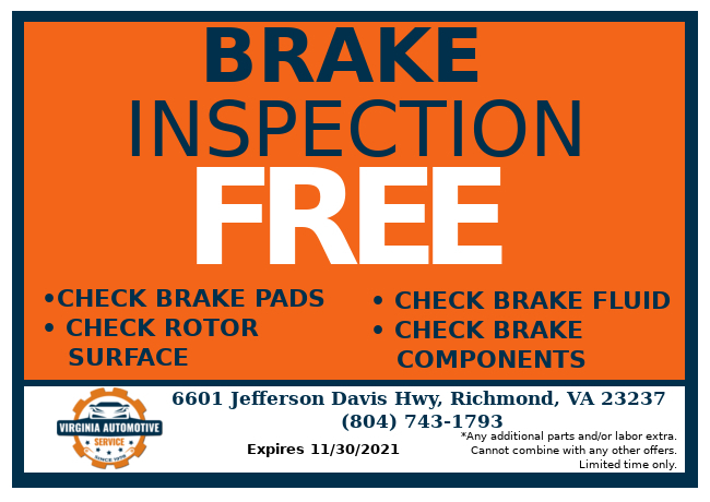 Brake Repair Near DuPont Plant Richmond Coupons Specials